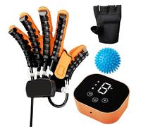 GAOXIAO Gants de Rééducation Robotisés, Gants D’avc Équipement de Récupération pour L’hémiplégie D’Accident Vasculaire Cérébral Arthritique, Paralysie Hémiplégie Equipement Robotisés A Left Hand M