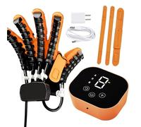 GAOXIAO Gants de Rééducation Robotisés, Gants de Robot de Rééducation pour Le Soulagement de la Paralysie des Mains, Gants de Rééducation des Doigts pour la Spasticité Électrique(Size:m,Color:Gauche)