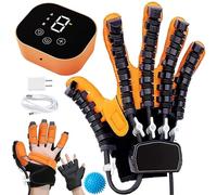 GAOXIAO Gants de Robot Rééducation, Robotiques de Rééducation Dispositif Orthèse de Doigt des Deux Mains, Arthrite L'hémiplégie D'avc Gants des Doigts et Les Patients Dysfonctionnels A Right Hand M