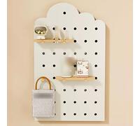 GAOXIAO Tableau Cache Compteur Electrique Mural, Coffret D'Habillage Tableau Électrique en Bois Couvercle de Panneau Électrique Décoration Intérieure pour Maison ou Bureau B White 30 x 51 cm