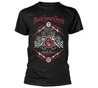 GAOYEA Black Stone Cherry High Octane Graphic Top Unisex 100% Cotton Short-Sleeve T-Shirts Black XL