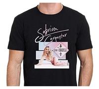 GAOYEA New Sabrina Carpenter The De Tour Unisex 100% Cotton Short-Sleeve T-Shirts Black S