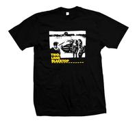 GAOYEA Two Lane Blacktop Unisex 100% Cotton Short-Sleeve T-Shirts Black XL