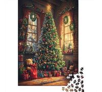 GAOYUCHUN Beautiful Christmas Tree Puzzle De 1000 Pièces pour Adultes Classique Puzzle Jouet en Bois Cadeau EU D'Intelligence Adultes Et Enfants Dès 12 Ans 1000pcs (75x50cm)