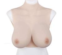 GaoYunQin Silicone Faux Seins Coupe A-H Réaliste Faux Seins Poitrine en Silicone Forme de Plaque pour Travestis Cosplay de La Reine Transgenres (Color : Ivory White, Size : H Cup 5400g)