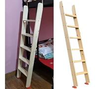 GAOzhenq 200 175 150 125 100 cm Échelle de lit superposé Extra Haute pour Enfants, Personnes âgées et handicapées, échelle de lit Mezzanine Double avec échelons de 3,9" de Large et Supports de Croche