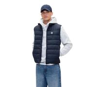 GAP Gilet bouffant léger avec logo pour homme, Bleu marine classique, Large
