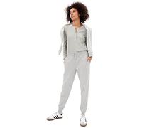 GAP Logo Fleece Jogger Pantalon de survêtement, Gris Clair chiné, Taille XS Femmes