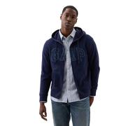 GAP Logo Hoodie Hooded Full Zip Sweatshirt Maillot de survêtement, Tapisserie Bleu, Medium Homme