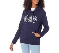 GAP Logo Hoodie Hooded Pull-on Sweatshirt Maillot de survêtement, Uniforme Bleu Marine, Medium Femme