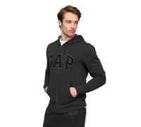 GAP Logo V-Heritage Fz Maillot de survêtement, Gris Anthracite, Large Homme