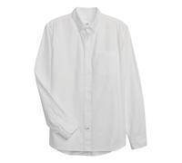 GAP Long Sleeve Oxford Button Down Shirt Chemise à Bouton Bas, Blanc, Taille XL Homme