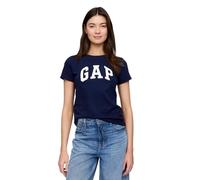 Gap Lot de 2 t-shirts classiques avec logo pour femme, Combo blanc bleu marine, Taille S