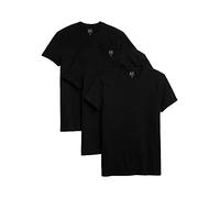 GAP Lot de 3 t-Shirts à col Rond pour Homme, Noir véritable., X-Large