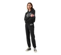 GAP Pantalon de jogging en polaire avec logo pour femme, Anthracite chiné, Taille S