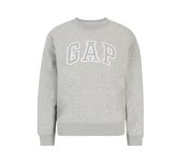 Gap Petite Sweat-shirt 'HERITAGE' gris chiné / blanc, Taille M