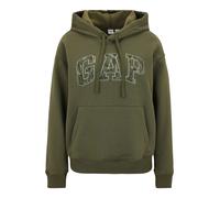 Gap Petite Sweat-shirt 'HERITAGE' gris / vert / vert foncé, Taille XS