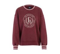 Gap Petite Sweat-shirt lie de vin / blanc, Taille M