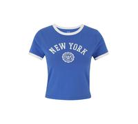 Gap Petite T-shirt 'NY' bleu roi / blanc, Taille XS