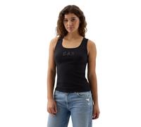 GAP Ribbed Tank Top Caraco, Logo Noir véritable, Taille S Femmes