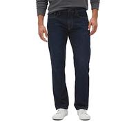 GAP Straight Fit Denim Jeans, Noir délavé, 36W x 34L Homme