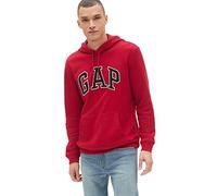 GAP Logo Fleece Hoodie Hooded Sweatshirt Maillot de survêtement, Rouge Cramoisi, Large Homme