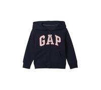 GAP Sweat à capuche zippé avec logo Playtime Favorites pour filles, Tapisserie Bleu, 3 ans