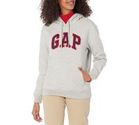 GAP Sweat Capuche avec Logo Maillot de survêtement, Gris Clair chiné, X-Small Femme