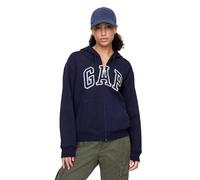 Gap Sweat-Shirt à Capuche zippé avec Logo pour Femmes, Bleu Marine Uniforme II, L