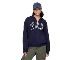 Gap Sweat-Shirt à Capuche zippé avec Logo pour Femmes, Bleu Marine Uniforme II, L