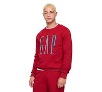 GAP Sweat-shirt à col rond en polaire avec logo pour, Traîneau, Small