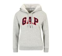 GAP Sweat-shirt 'HERITAGE' bleu marine / gris chiné / rouge, Taille L