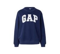 GAP Sweat-shirt 'HERITAGE' bleu marine / gris clair / blanc, Taille XS