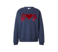 GAP Sweat-shirt 'HERITAGE' bleu marine / rouge rubis, Taille XS