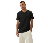 GAP T-shirt à col en V avec logo doux pour homme, True Black V2, Taille XL