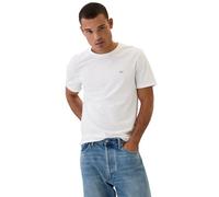 GAP T-shirt à col rond doux avec micro logo pour homme, White V2 Global, Taille XL