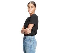 GAP T-shirt à manches courtes bio vintage à col rond pour femme, True Black V2 2, Taille L