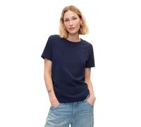 GAP T-shirt à manches courtes bio vintage à col rond pour femme, Uniforme bleu marine, Taille L