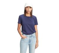 GAP T-shirt à manches courtes bio vintage à col rond pour femme, Uniforme bleu marine, Taille M