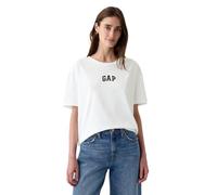 GAP T-shirt Boyfriend à manches courtes pour femme, Blanc (Optic White), Taille XL