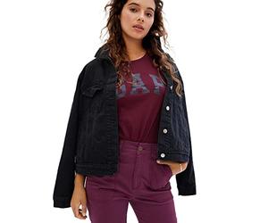 GAP T- Shirt V SS CLSC, Bordeaux, Taille L Femme