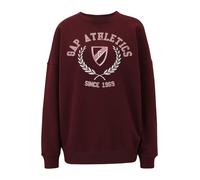 Gap Tall Sweat-shirt rose clair / bourgogne / blanc, Taille M