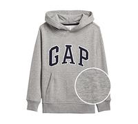 GAP V-New Campus Logo Hood Maillot de survêtement, Gris chiné Clair, M Garçon