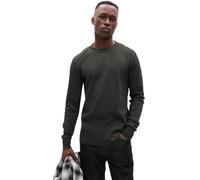 GAP V-Waffle Crew T-Shirt, Gris Charbon, S Homme
