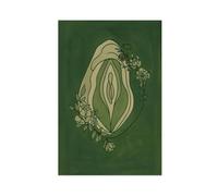 GAPKJGTS Impression sur toile abstraite féminine vulve pour décoration de chambre à coucher, bureau, chambre, cadeau 30 x 45 cm