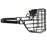 Gappay Muselière en Fer caoutchouté Noir Type Tchèque pour Berger Allemand Femelle