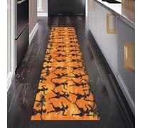 Gaqinhh Afrique Motif Tribal Tapis de Passage 80 x 120 cm, Danse Africaine Tapis Couloir Long Absorbant Carpet de Passage Antidérapant Paillasson Interieur Entrée pour Salon Bureau