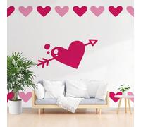 Gaqinhh Amour Motif Cœur Papier Peint Intissé, Minimaliste Romantique Papier Peint 3dEsthétique Moderne Tapisserie Panoramique Salon Chambre Enfant Adulte Fille Salle de Bain, 200 x 140 cm