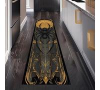 Gaqinhh Horreur Araignée Tapis de Couloir Antidérapant 60 x 240 cm, Mystique Couronne Abstrait Motif Tapis de Passage Lavable Cuisine Devant Evier Salon Chambre à Coucher Descente de lit Interieur