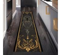 Gaqinhh Horreur Araignée Tapis de Couloir Antidérapant 80 x 200 cm, Mystique Toile d'Araignée Abstrait Motif Tapis Cuisine Devant Evier Lavable, Carpet pour Passage Salon Chambre à Coucher